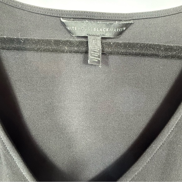 White House Black Market Kimono Sleeve Smocked WaistDress, Embroidery Large NWOT - Picture 8 of 13